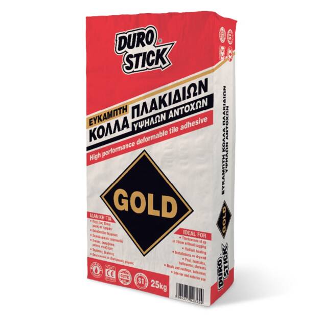 Durostick GOLD – Εύκαμπτη κόλλα πλακιδίων υψηλών αντοχών