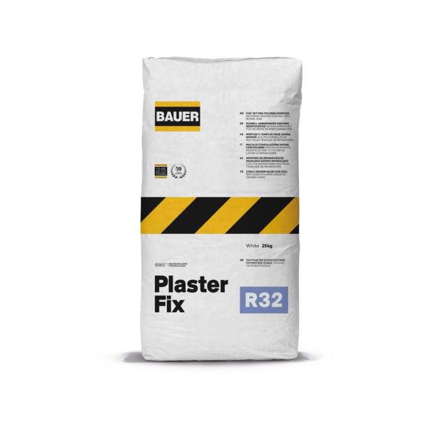 Plaster Fix – Λευκός Ταχύπηκτος, Επισκευαστικός, Ινοπλισμένος Ρητινούχος Σοβάς