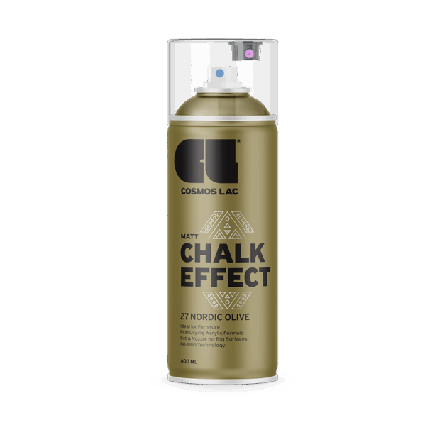 Cosmoslac Chalk Effect 400ml – Χρώμα Εφέ Κιμωλίας Ultra Matte για Έπιπλα
