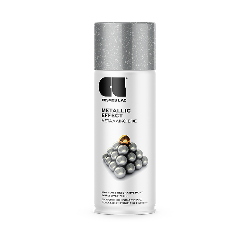 Cosmoslac Metallic Effect 400ml – Spray Μεταλλικό Χρώμα Υψηλής Γυαλάδας