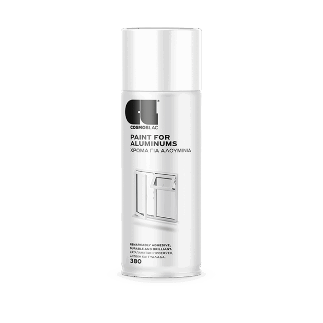 Cosmoslac Paint for Aluminums 400ml – Χρώμα Spray για Αλουμίνια & Μεταλλικές Επιφάνειες