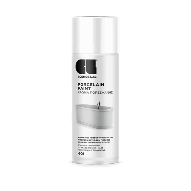 Cosmoslac Porcelain Paint 400ml – Χρώμα Spray για Πορσελάνη & Είδη Υγιεινής