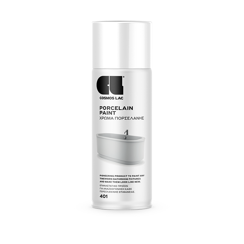 Cosmoslac Porcelain Paint 400ml – Χρώμα Spray για Πορσελάνη & Είδη Υγιεινής